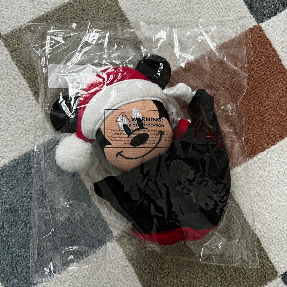Little Sleepies Mickey Christmas Lovey